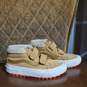 Vans SK8-Mid Reissue V MTE-1 Primaloft Sneakers Shoes Tan White Suede